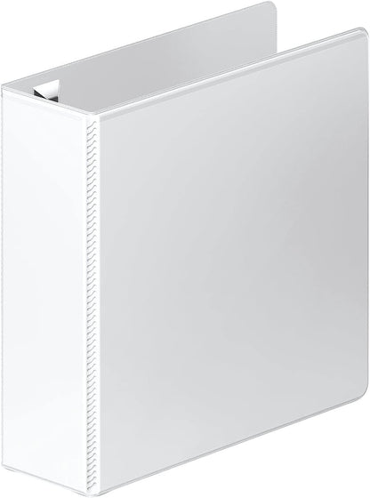 Wilson Jones 3 Ring Binder 4 Inch, Ultra Duty D-Ring View Binder with Extra Durable Hinge, Customizable, Black (W86641)