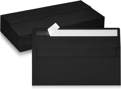 50 Pack #10 Business Envelopes, Sage Green Standard Envelopes Self Seal, Letter Size Mailing Envelopes for Checks Letters Invoices Statements Birthday Graduation Wedding, 4 1/8 x 9 1/2 Inch