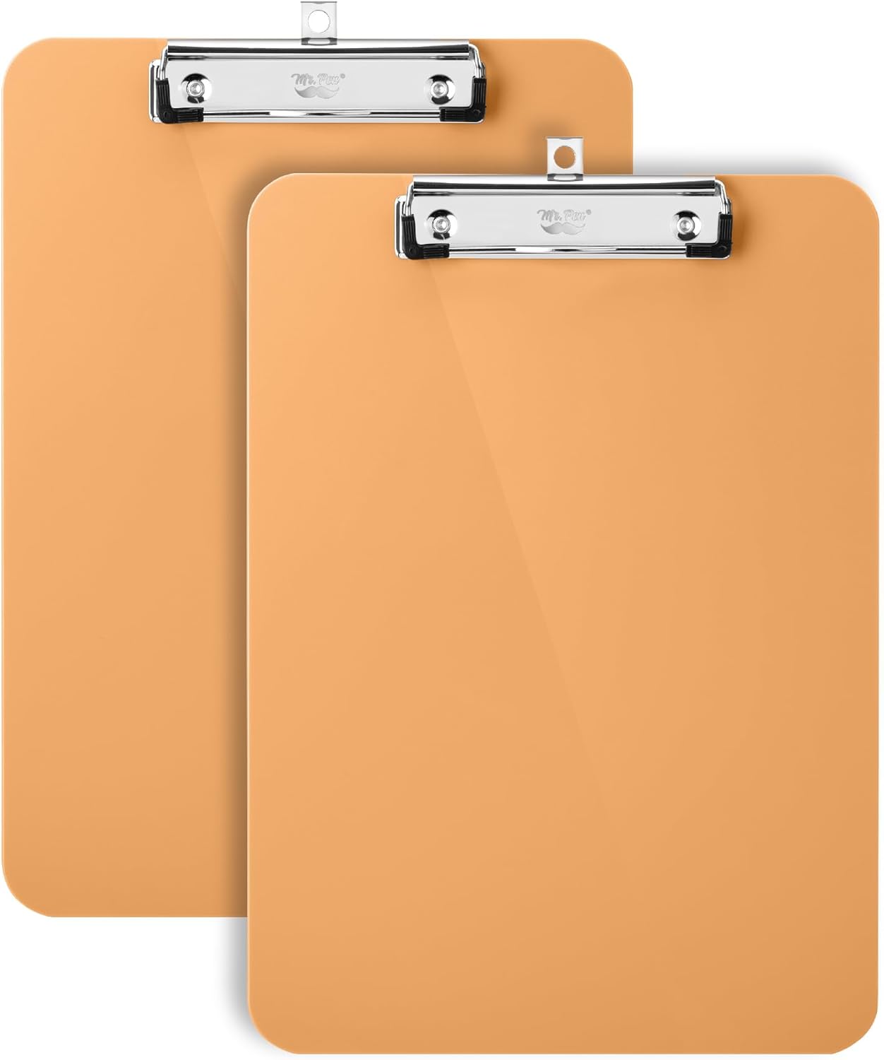 Mr. Pen- Plastic Clipboard, 12.5" x 9", 2 Pack, Clipboard Plastic, Low-Profile Metal Clip with Retractable Hanging Hole