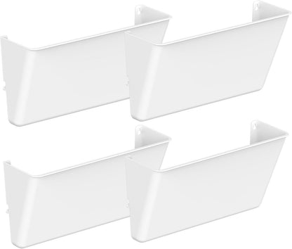 Gawerk Clear Acrylic Single Pocket, Plastic Hanging Wall Mount File Holder for Office Home (Clear, 3 Pack)
