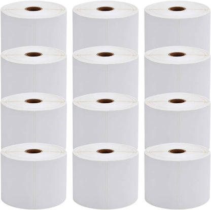MFLABEL 4x6 Thermal Shipping Labels - 2 Rolls of 250, Perforated & Smudge-Proof Direct Thermal Labels Compatible with Rollo, Zebra, for Amazon UPS FedEx Shopify