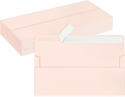 50 Pack #10 Business Envelopes, Sage Green Standard Envelopes Self Seal, Letter Size Mailing Envelopes for Checks Letters Invoices Statements Birthday Graduation Wedding, 4 1/8 x 9 1/2 Inch