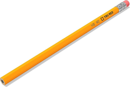 STAPLES Wooden Pencils, #2 Lead, Pre‑Sharpened, Yellow, 72 Pack – Classic Hex Pencils for School, Testing & Office Use