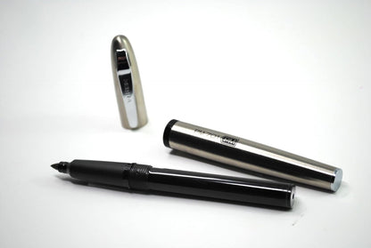 Zebra Pen, PM-701 Permanent Marker, Fine Bullet Point, Black Ink, Stainless Steel Barrel, Refillable, Includes 1 Refill, Cap Off Time of 120 Hours, 1-Pack (65211)