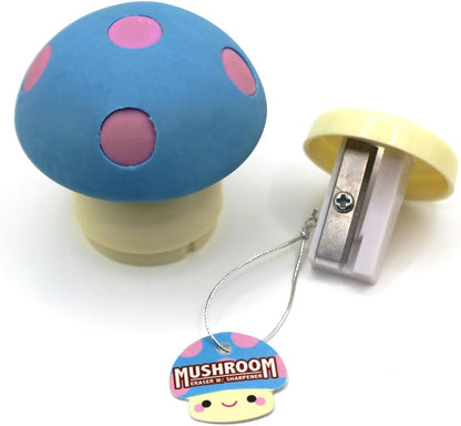 Limited Edition Mushroom Eraser and Pencil Sharpener (RED Cap W/Yellow DOTS)