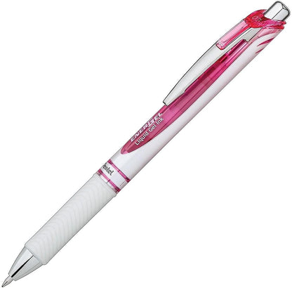 Pentel Pink BCA EnerGel Pearl RTX Retractable Gel Pen, 0.7mm (BL77WBP2PP)