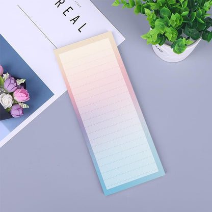 4 Pack Magnetic Notepads for Refrigerator, Full Magnet Back Design Magnetic Memo Pads, 50 Sheets per Note Pads To-Do List, Shopping List (Soft Gradient Style)