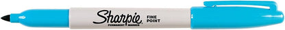 Sharpie Permanent Markers, Fine Point, Black, 12 Count
