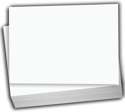 Hamilco Blank Index Cards 6" x 9" Heavyweight Card Stock 120lb Cover White Cardstock Paper - 100 Pack