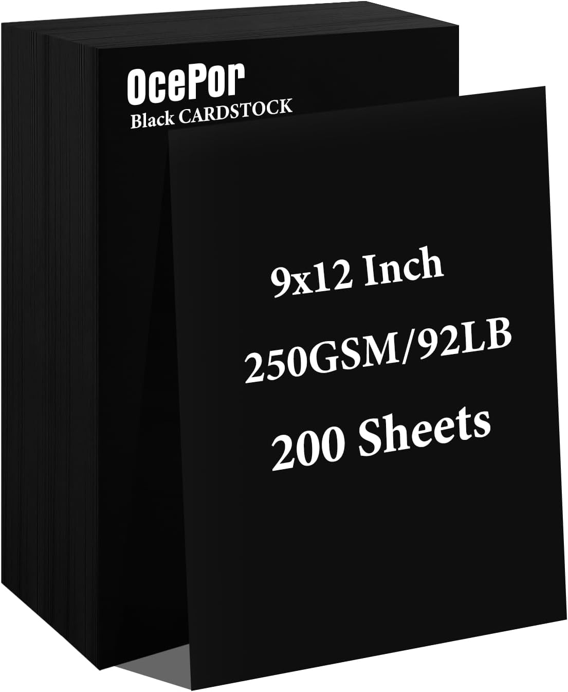 OcePor 100 Sheets White Cardstock 8.5” x 11”, 92lb/250gsm Card Stock, Thick Card Stock Paper, Heavy Cardstock Paper for Printer, Resume, Scrapbooks, Art, Crafts, Business Cards