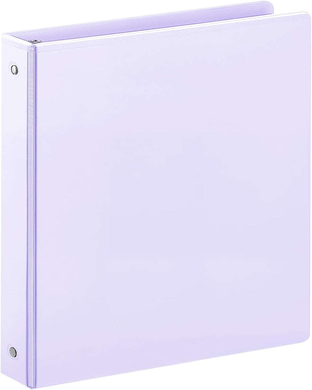 SUIN 1 Inch 3 Ring Binder, Clear 1'' View Presentation Binders with 2 Pockets, Fits 8.5 x 11 Letter Size, Durable Polypropylene, Non-Stick & PVC-Free for School, Office & Home (Orange)