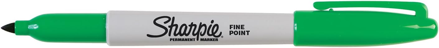 Sharpie Permanent Markers, Fine Point, Black, 12 Count