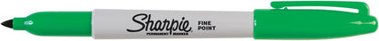 Sharpie Permanent Markers, Fine Point, Black, 12 Count