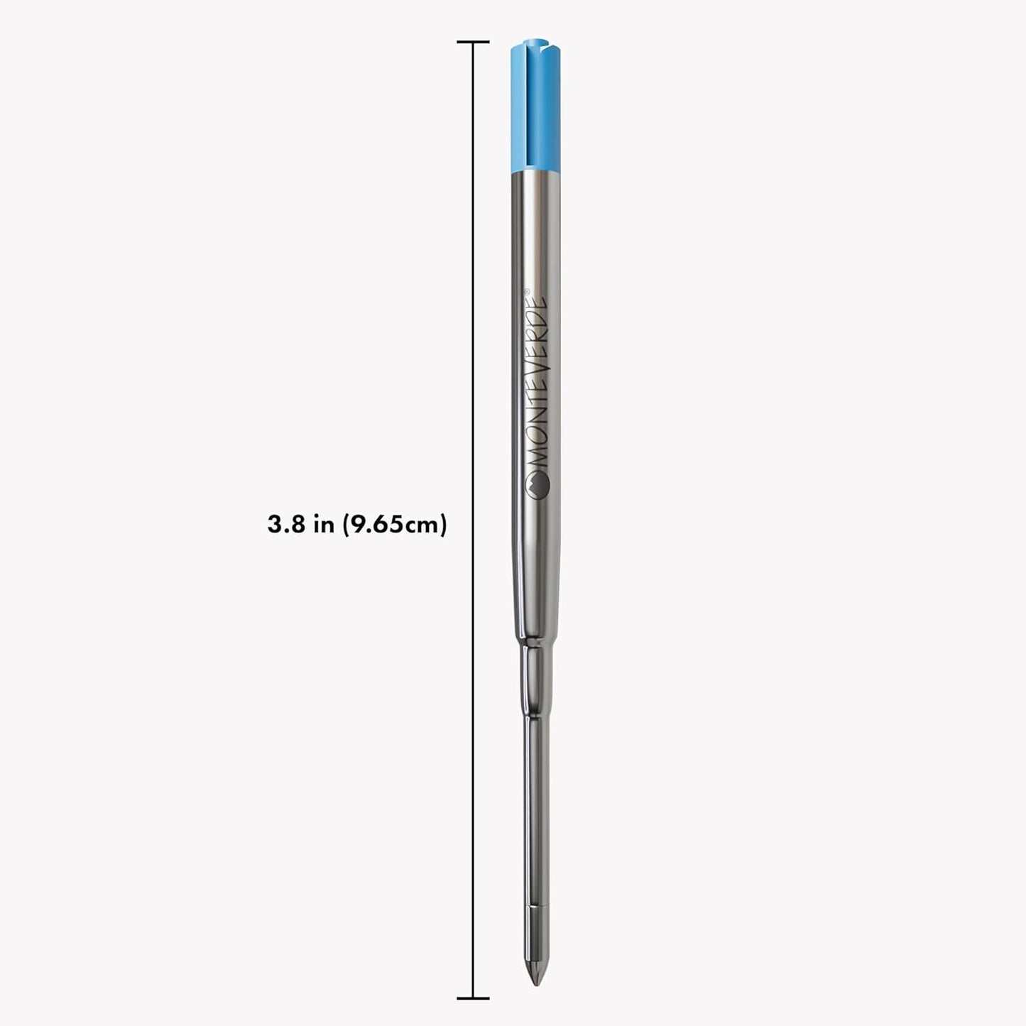 Monteverde Soft Roll Ballpoint Pen Refills to Fit Parker-Style Pens, Medium Point, Brown, 2-Pack, Smooth Writing Technology for Parker, Conklin, Schmidt, and More