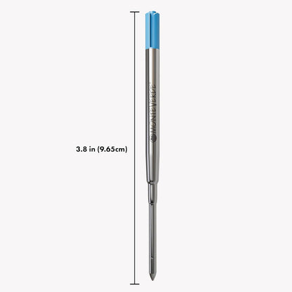 Monteverde Soft Roll Ballpoint Pen Refills to Fit Parker-Style Pens, Medium Point, Brown, 2-Pack, Smooth Writing Technology for Parker, Conklin, Schmidt, and More