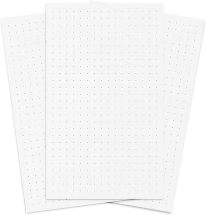 Notsu Dotted Index Cards 3x5 inch (Pack of 50) | Bullet Dot Grid Vertical Index Note Cards, Thick Paper Stock 350 gsm