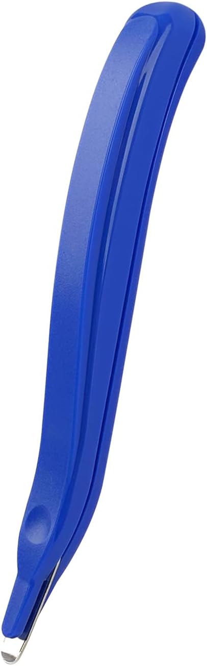 Professional Staple Remover Tool, Magnetic Tip Design Facilitates Collection of Staples, Staple Remover Stick for Home, School, and Office, Purple