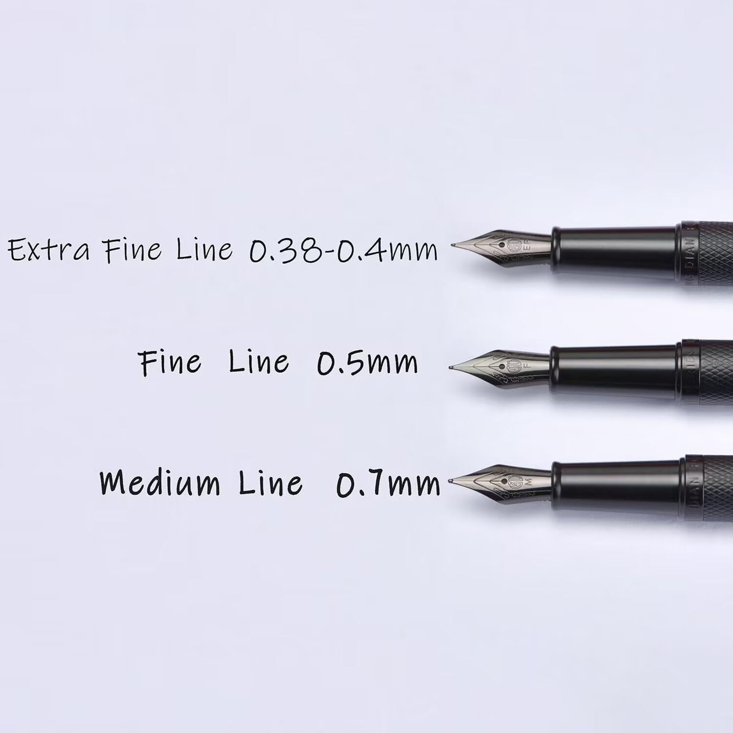 Hongdian Matte Black Forest Rollerball Pen with Schmidt Black Ink Refill, Classic Design with Metal Case for Business Signature