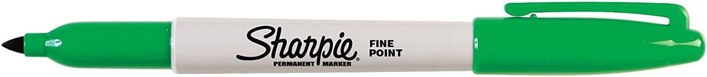 Sharpie Permanent Markers, Fine Point, Black, 12 Count