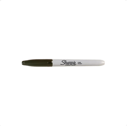 Sharpie Permanent Markers, Fine Point, Black, 12 Count