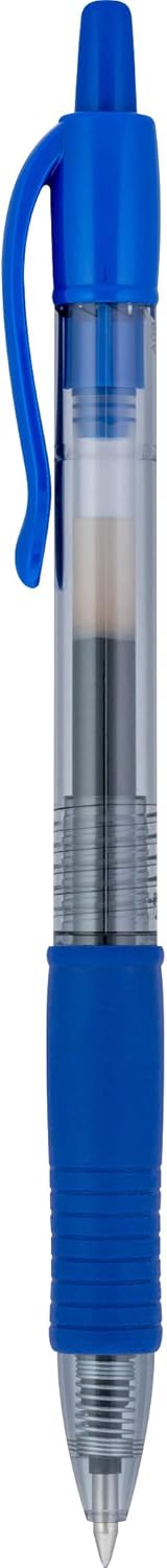 PILOT G2 Premium Refillable & Retractable Rolling Ball Gel Pens, Fine Point, Blue Ink, 12-Pack (31021)