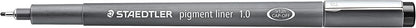 Staedtler Pigment Liner Pack, Black, 8 Pens, Assorted Line Widths, 0.05mm, 0.1mm, 0.2mm, 0.3mm, 0.5mm, 0.8mm, 1.0mm, 1.2mm