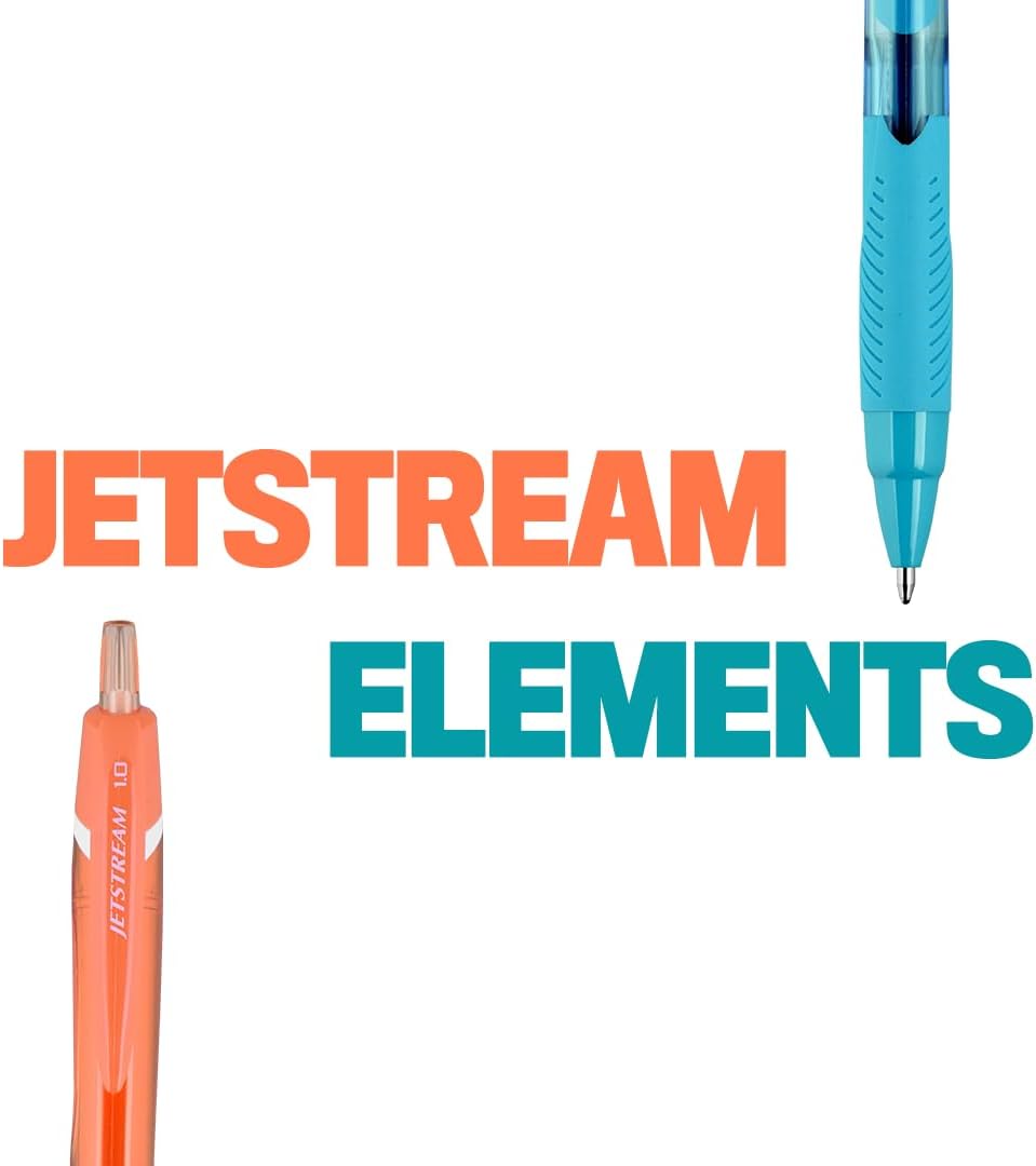 uniball Jetstream 101 Ballpoint Pens, Medium Point (1.0mm), Blue, 12 Pack