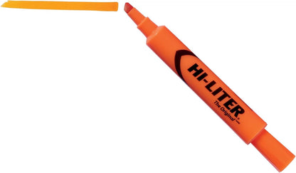 Avery 24050 Hi-Liter Desk Highlighter, Chisel Tip, Fluor. Orange, 12-Each/DZ