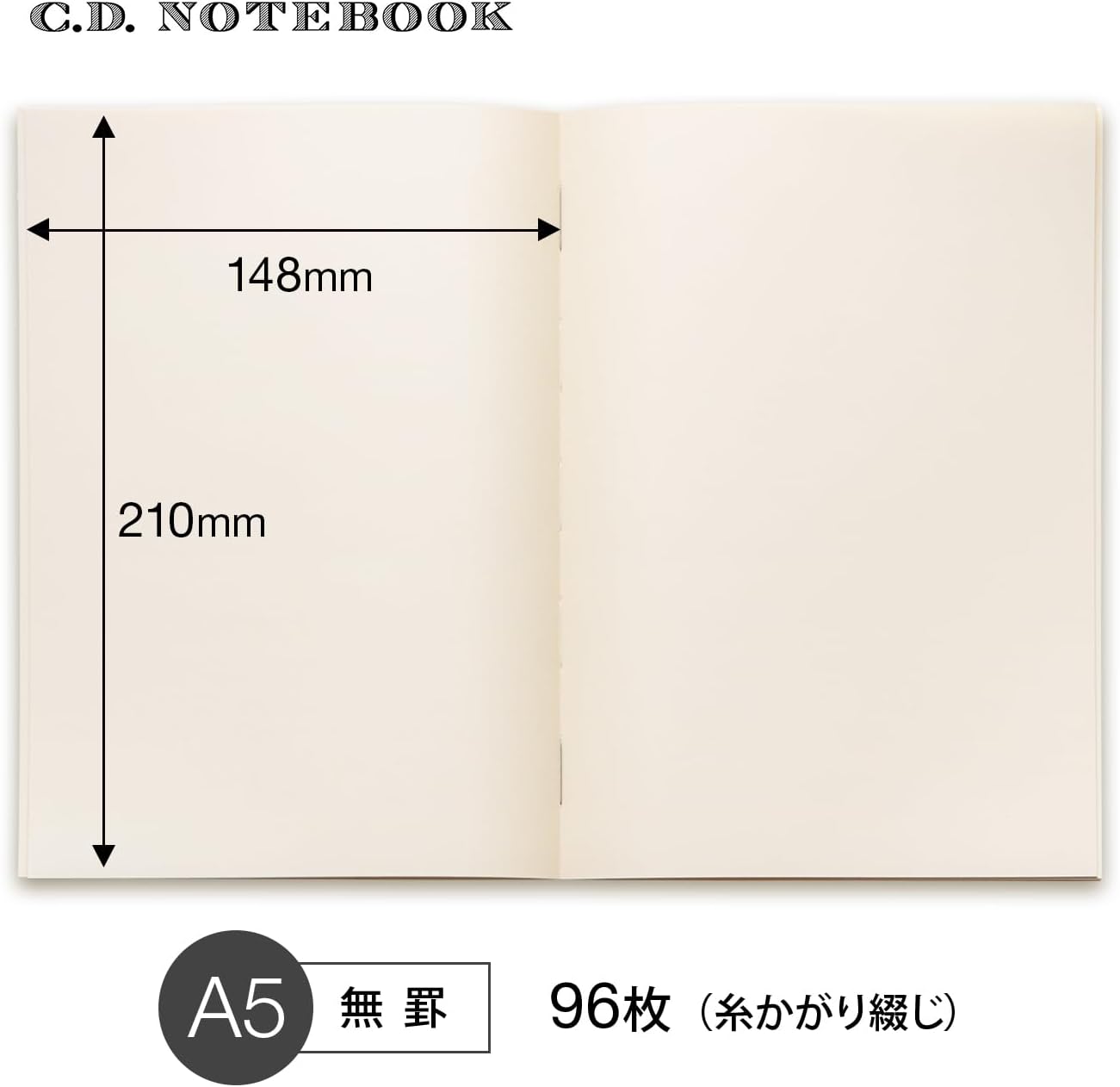 Apica Premium CD Notebook, Plain, A5 CDC90W