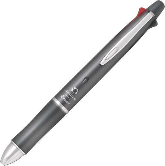 Pilot Mult Function Pen Dr. Grip 4+1, 0.7mm Acro Ink Ballpoint Pen, 0.5mm Mechanical Pencil, Silver (BKHDF1SF-SP)