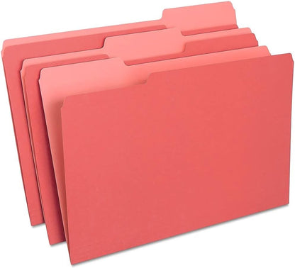 Staples Recycled File Folders, Legal Size, 1/3‑Cut Tabs, Manila, 30% Recycled Paper Stock, 100/Box