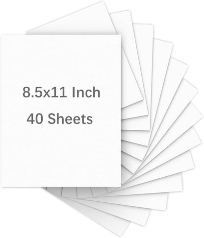 200 Sheets of Cardstock 8.5 x 11, Heavyweight Cover Cream Cardstock Printer Paper 8.5 x 11, 190 gsm Ivory Card Stock Paper for Wedding Invitations, Elegant Stationery, Scrapbooking & DIY Crafts