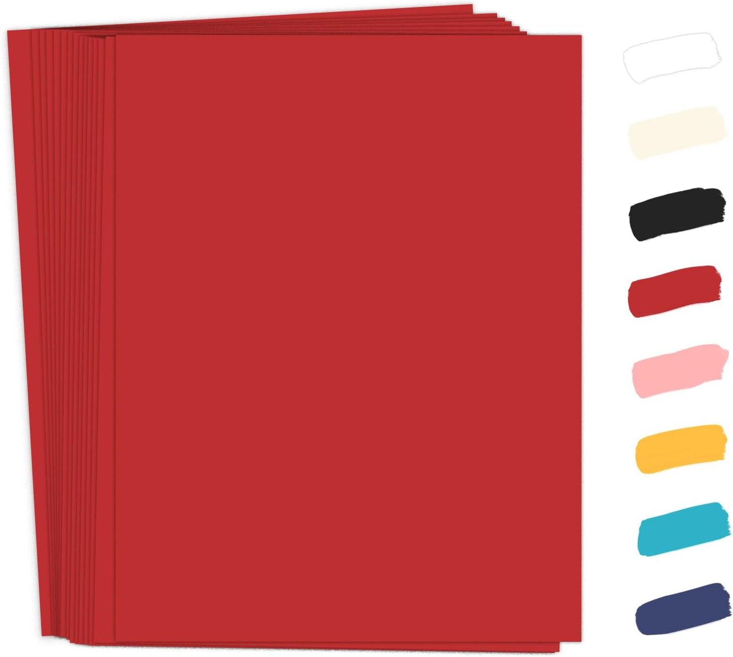 50 Pack White Cardstock 8.5 x 11 White Paper, Goefun 65lb Card Stock Printer Paper for Cards Making, Office Printing, Certificate