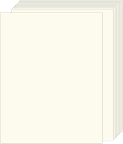 Cimlaga 100 Sheets Cream Cardstock 8.5 x 11 Certificate Paper, 250GSM/92LB Ivory Card Stock Printer Paper for Invitation, Card Making, Crafts