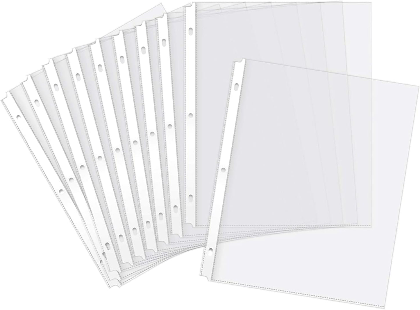 Sheet Protectors, 200 Count Clear Page Protectors for 3 Ring Binder, Top Loading Plastic Sleeves 8.5 x 11 inch