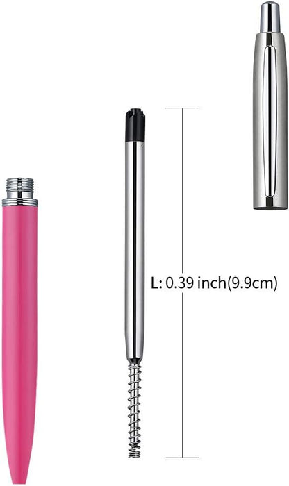 Blue Ink Refills (6pcs), Replaceable Ballpoint Pens Refills, 1mm Medium Tip - Blue