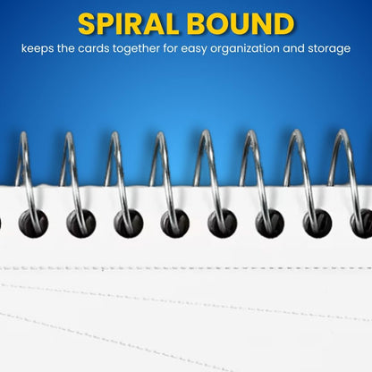 1InTheOffice Spiral Bound Index Cards 4x6 Ruled, White, 50 Cards/Pack, 3 Packs