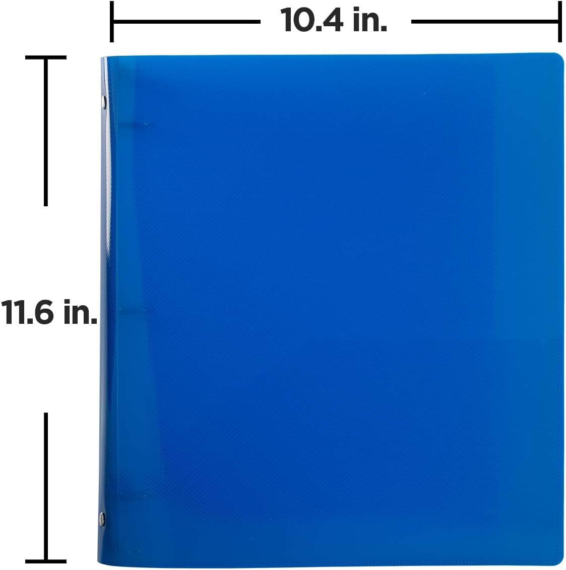 JAM PAPER Plastic 0.75 inch Binder - Clear 3 Ring Binder - Sold Individually