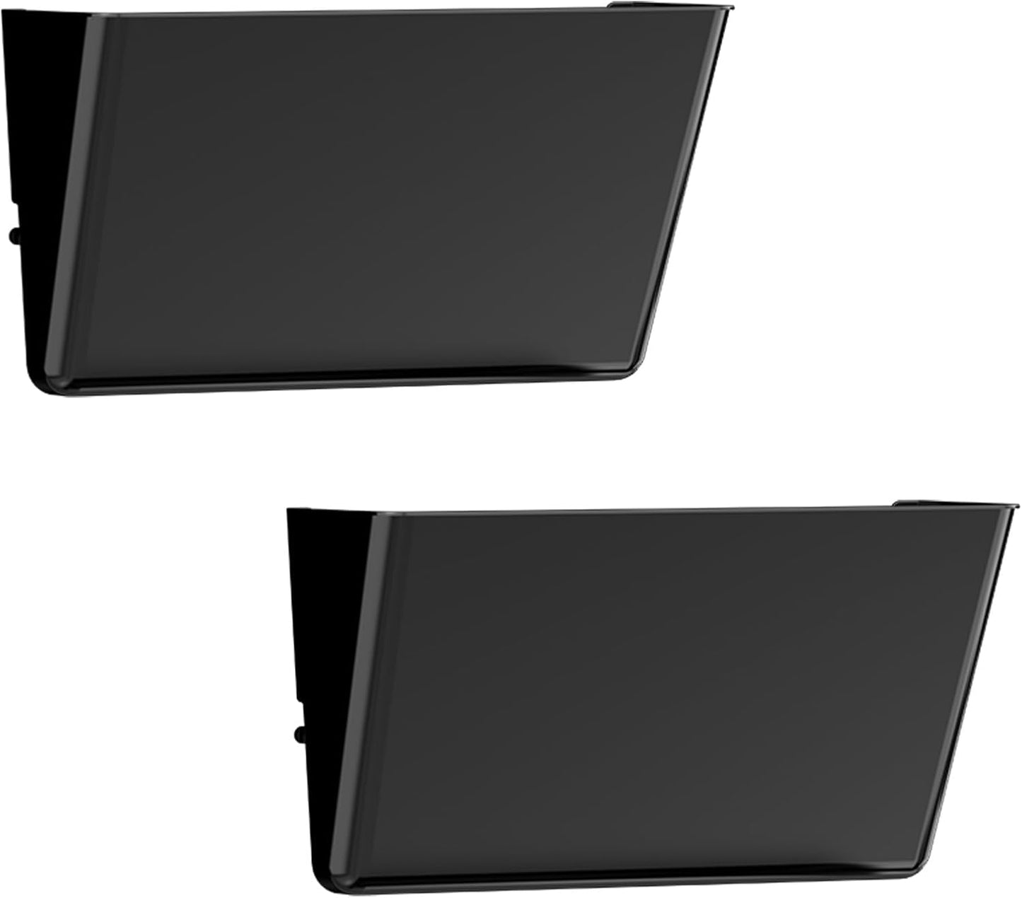 Gawerk Clear Acrylic Single Pocket, Plastic Hanging Wall Mount File Holder for Office Home (Clear, 3 Pack)