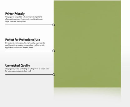LUXPaper 8.5" x 11" Paper | Letter Size | Pastel Canary Yellow | 60lb. Text | 50 Qty