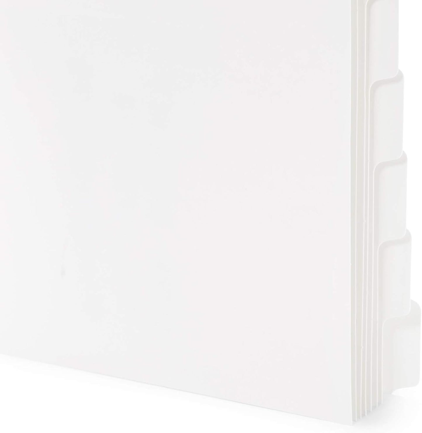 Blue Summit 8 Tab Dividers for 3 Ring Binder, Reinforced Edge, 1/8 Cut, Letter Size, Binder Dividers 8 Tab Bulk for Notebooks, White Index Divider, 12 Sets, 96 Pack