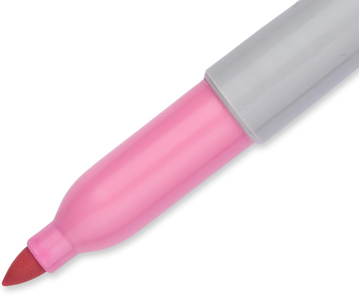 Sharpie Permanent Markers, Fine Point, Black, 12 Count