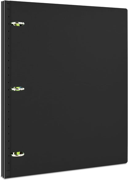 INFUN Telescoping 3 Ring Binder - 4PCS, Portable Plastic 3 Ring Binder with Telescoping Spine, Binders with Foldable Front Cover Holds 8.5"x11" Paper for School, Office, Homes