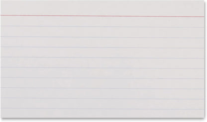 Amazon Basics Ruled Lined Index Cards for Study, Notes and Recipes, White, 3" x 5", 1,000 Count (10 Pack of 100)
