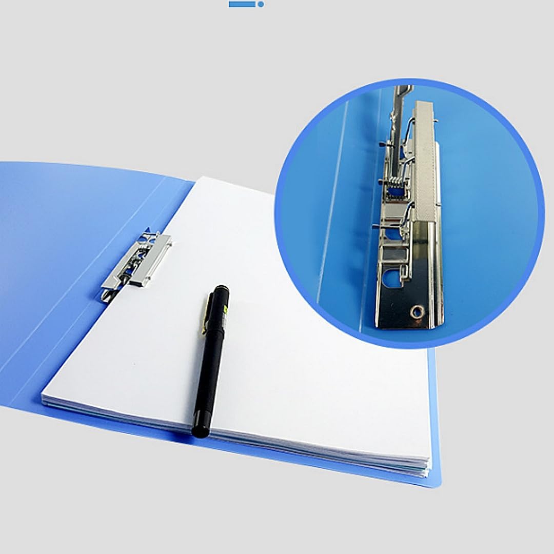 4 Pack A4 Double Strong Clips File Folder Report Cover, Punchless Binder, Clamp Binder Without Rings Office Project Folder,Documents File Folder, for Letter Size or A4 Size, 200 Sheet Capacity