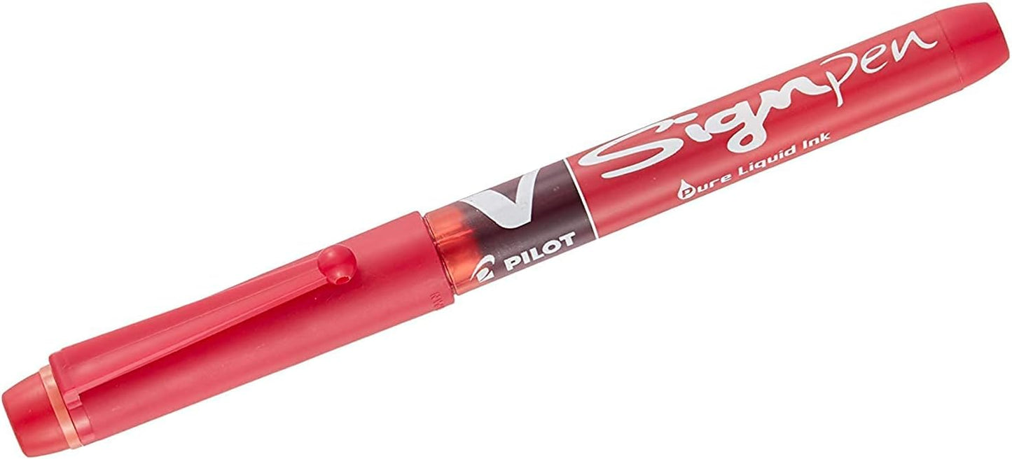 Pilot roller-ball V Sign Pen Liquid Ink 2.0 mm Tip - Black, Box of 12