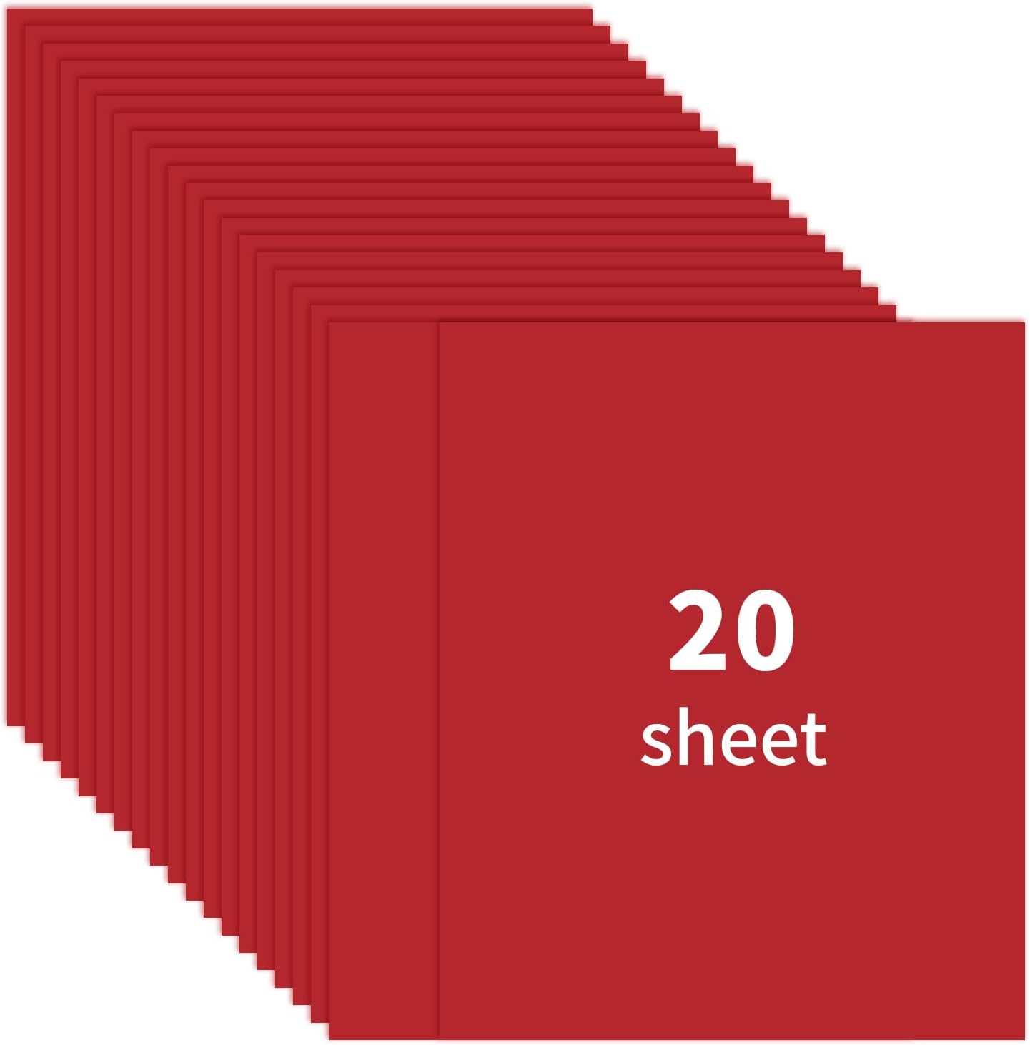 20 Sheet Paver Red/Wine/Burgundy Cardstock, 8.5x11", 250gsm Thick Paper,Heavyweight 92lb Cardstock for DIY Projects,Scrapbook Supplies,Invitations,Business Cards