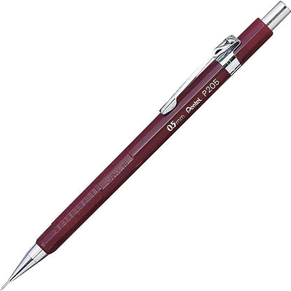 Value Pack of 3 Pentel Sharp Automatic Pencil, 0.5mm, Black, Burgundy, Green Barrels, 3 Pack (P205) by Pentel