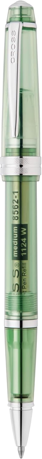Cross Bailey Light Refillable Ballpoint Pen Presented in a Everyday Gift Box - Medium Point, Black Ink, Polished Green