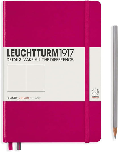 LEUCHTTURM1917 - Notebook Hardcover Medium A5-251 Numbered Pages for Writing and Journaling (Navy, Ruled)